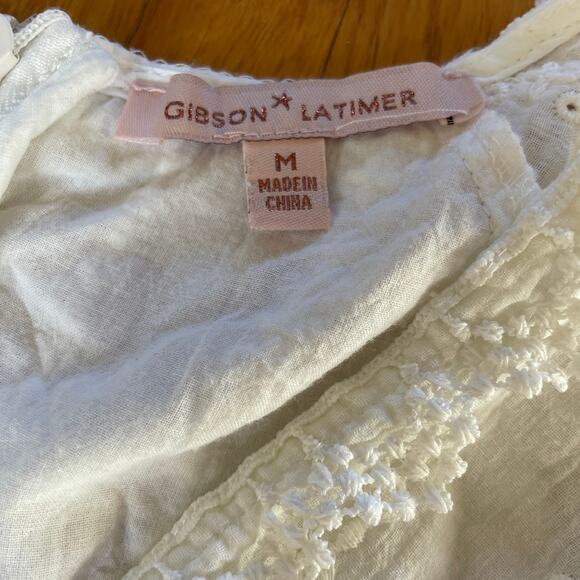 Gibson & Latimer M White Lace Wrap Dress | Midi Cottage, Feminine, Boho Romantic - Picture 2 of 5
